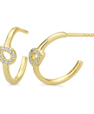 06/61255-0 - 375/- yellow - diamond fc 0,15 Ct. H/si Earrings