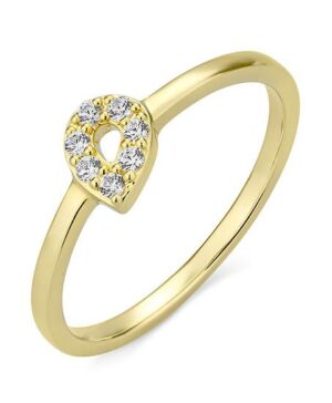 41/06407-0 - 375/- yellow - diamond fc 0,105 Ct. H/si Rings