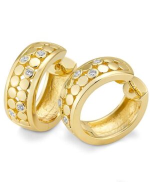 06/61207-0 - 375/- yellow - diamond fc 0,20 Ct. H/si Earrings