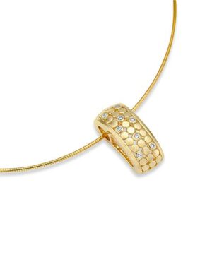 31/04772-0 - 375/- yellow - diamond fc 0,16 Ct. H/si Pendants