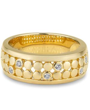 41/06390-0 - 375/- yellow - diamond fc 0,12 Ct. H/si Rings