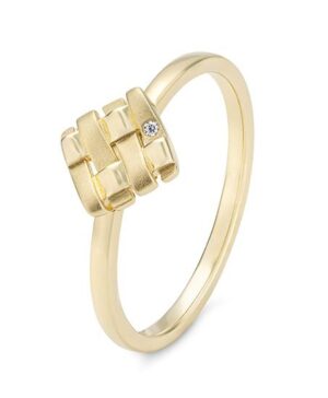 41/06468-0 - 375/- yellow - diamond fc 0,005 Ct. H/si Rings