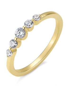 41/06391-0 - 375/- yellow - diamond fc 0,28 Ct. H/si Rings