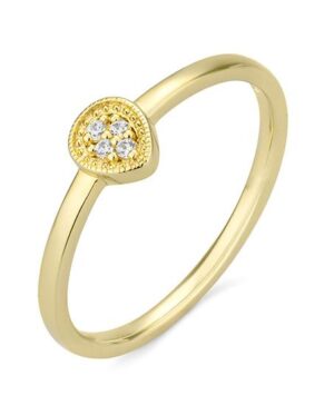 41/06405-0 - 375/- yellow - diamond fc 0,03 Ct. H/si Rings