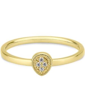41/06405-0 - 375/- yellow - diamond fc 0,03 Ct. H/si Rings