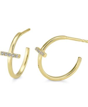 06/61249-0 - 375/- yellow - diamond fc 0,075 Ct. H/si Earrings