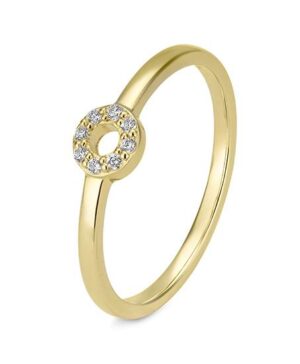 41/06406-0 - 375/- yellow - diamond fc 0,06 Ct. H/si Rings