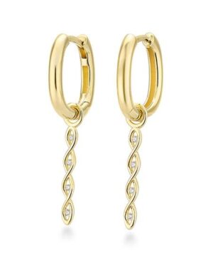06/61262-0 - 375/- yellow - diamond fc 0,044 Ct. H/si Earrings