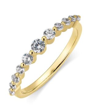 41/06393-0 - 375/- yellow - diamond fc 0,45 Ct. H/si Rings