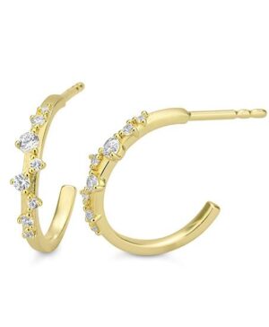 06/61261-0 - 375/- yellow - diamond fc 0,243 Ct. H/si Earrings