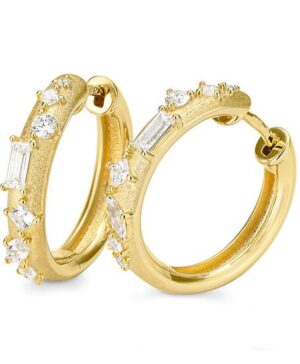 06/61256-0 - 375/- yellow - lab grown diamond fc 0,747 Ct. G/vs LG Earrings