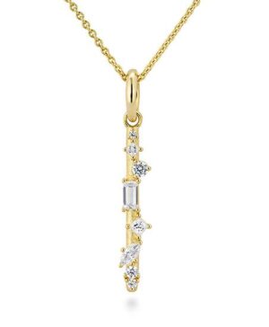 31/04797-0 - 375/- yellow - lab grown diamond fc 0,373 Ct. G/vs LG Pendants