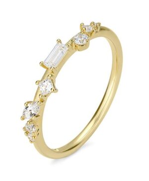 41/06426-0 - 375/- yellow - lab grown diamond fc 0,373 Ct. G/vs LG Rings