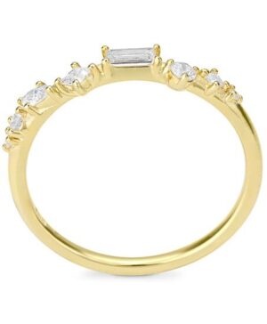 41/06426-0 - 375/- yellow - lab grown diamond fc 0,373 Ct. G/vs LG Rings