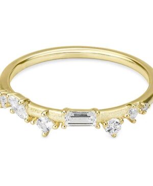 41/06426-0 - 375/- yellow - lab grown diamond fc 0,373 Ct. G/vs LG Rings