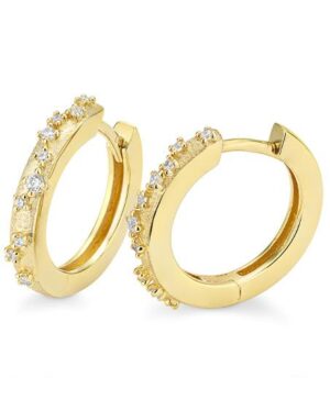 06/61252-0 - 375/- yellow - diamond fc 0,133 Ct. H/si Earrings
