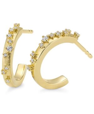 06/61273-0 - 375/- yellow - diamond fc 0,133 Ct. H/si Earrings