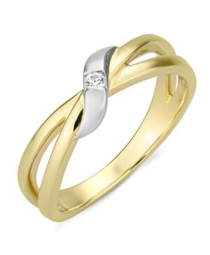 41/06411-0 - 375/- bic. - diamond fc 0,035 Ct. H/si Rings