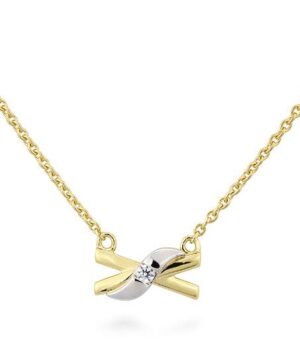 61/01559-0 - 375/- bic. NECKLET - diamond fc 0,035 Ct. H/si Necklaces