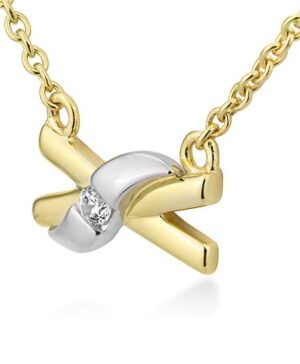 61/01559-0 - 375/- bic. NECKLET - diamond fc 0,035 Ct. H/si Necklaces