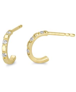 06/61251-0 - 375/- yellow - diamond fc 0,09 Ct. H/si Earrings