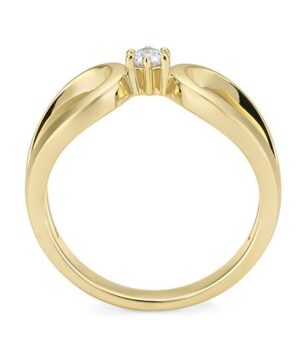 41/06433-0 - 375/- yellow - diamond fc 0,10 Ct. H/si Rings