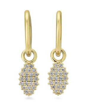 06/61270-0 - 375/- yellow - diamond fc 0,66 Ct. H/si Earrings