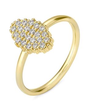 41/06436-0 - 375/- yellow - diamond fc 0,33 Ct. H/si Rings
