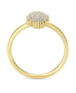 41/06436-0 - 375/- yellow - diamond fc 0,33 Ct. H/si Rings