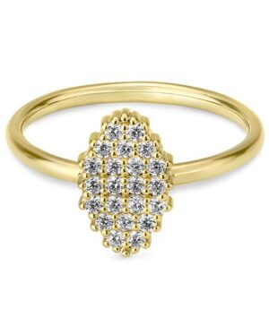 41/06436-0 - 375/- yellow - diamond fc 0,33 Ct. H/si Rings