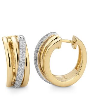 06/61132-0 - 375/- bic. - diamond fc 0,44 Ct. H/si Earrings