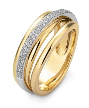 41/06176-0 - 375/- bic. - diamond fc 0,319 Ct. H/si Rings