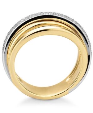 41/06176-0 - 375/- bic. - diamond fc 0,319 Ct. H/si Rings
