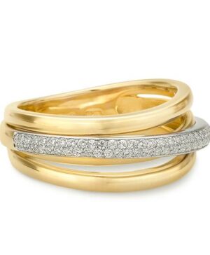 41/06176-0 - 375/- bic. - diamond fc 0,319 Ct. H/si Rings