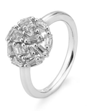 41/06192-0 - 375/- white - diamond fc 0,85 Ct. G/if Rings