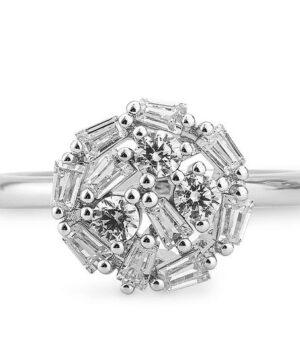 41/06192-0 - 375/- white - diamond fc 0,85 Ct. G/if Rings