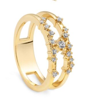 41/06154-0 - 375/- yellow - diamond fc 0,234 Ct. H/si Rings
