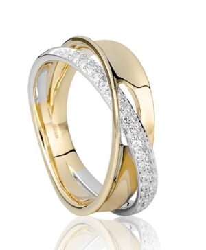 41/05994-0 - 375/- bic. - diamond fc 0,308 Ct. H/si Rings