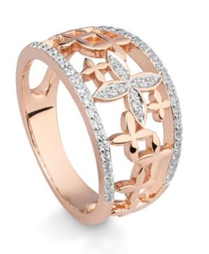 41/06098-0 - 375/- red - diamond fc 0,313 Ct. H/si Rings