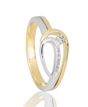 41/06023-0 - 375/- bic. - diamond fc 0,053 Ct. H/si Rings