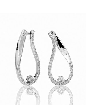 06/61032-0 - 375/- white - diamond fc 0,408 Ct. H/si Earrings