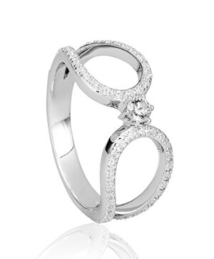41/05997-0 - 375/- white - diamond fc 0,441 Ct. H/si Rings