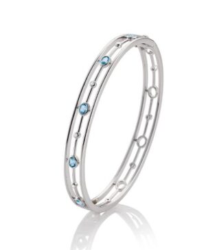 51/00929-0 - 375/- white - g.blue topaz/BRILL. 0,04 Ct. H/si Bracelets