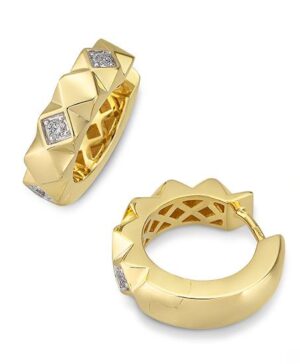 06/61189-0 - 375/- bic - diamond fc 0,21 Ct. H/si Earrings