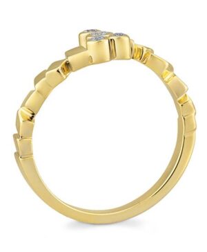 41/06355-0 - 375/- yellow - diamond fc 0,128 Ct. H/si Rings