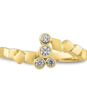 41/06355-0 - 375/- yellow - diamond fc 0,128 Ct. H/si Rings