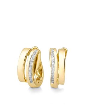 06/61057-0 - 375/- bic - diamond fc 0,14 Ct. H/si Earrings