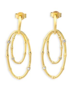 11/03132-0 - 375/- yellow - diamond fc 0,12 Ct. H/si Earrings