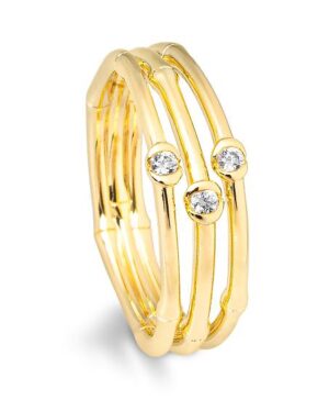 41/06102-0 - 375/- yellow - diamond fc 0,075 Ct. H/si Rings