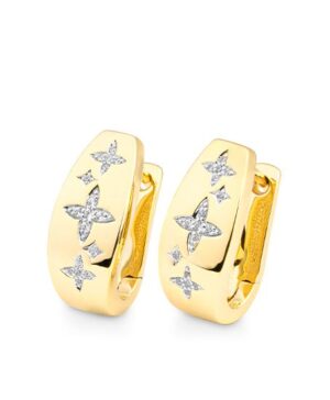 06/61107-0 - 375/- bic - diamond fc 0,163 Ct. H/si Earrings
